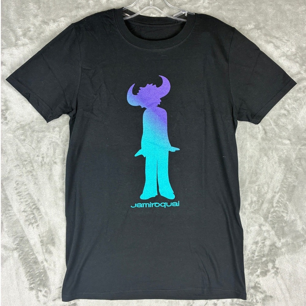 Jamiroquai Automaton Tour 2017 T-Shirt Mens Small Black Buffalo Man Graphic Tee